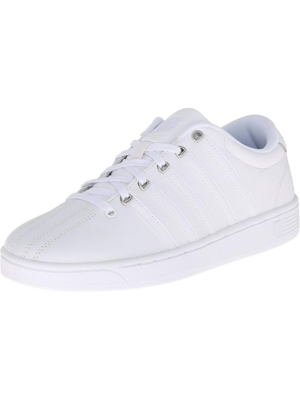 Women's White Silver Slip On Comfortable Platform Lace Up Modern Fashion Sneaker